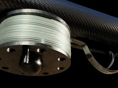 Speargun this model is made of metal and carbon Low-poly 3D model