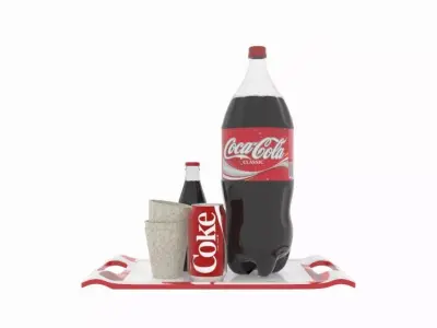 cocacola products for commercial use Free low-poly 3D model