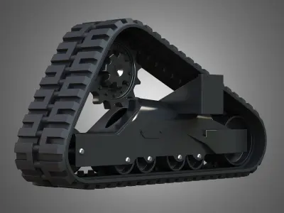 Rubber Track - T76 Bobcat Skid Steer 3D model
