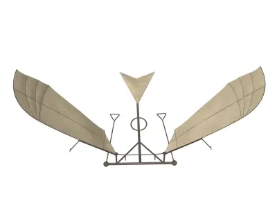 Leonardo da Vinci Flapping Aircraft 3D model