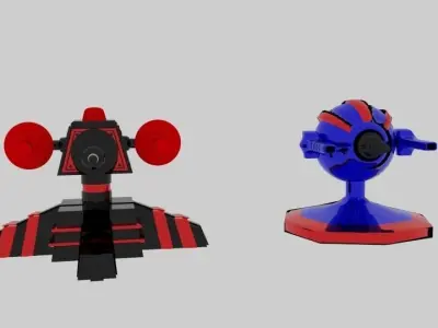 Scifi Turret  3D model