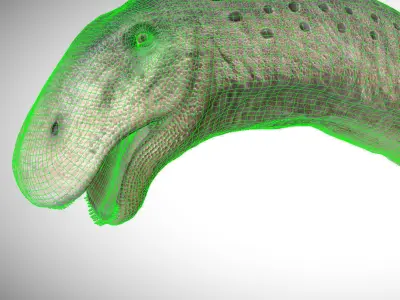 Apatosaurus The Thunderous Giant of the Jurassic Low-poly 3D model