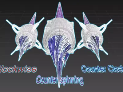 Vortex Implosion Thruster - Concept 3D model