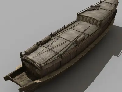Chinese Old ship 05 3D model