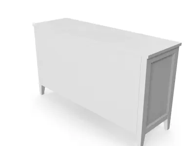 Blake White Changing Table Free 3D model