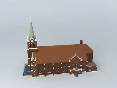 City Church Free 3D model