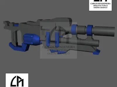 GUNDAM COMPLETE SET OF BLASTERS 3D print model purchase