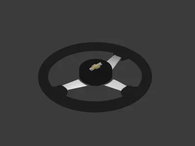 nascar chevrolet steering wheel Free low-poly 3D model