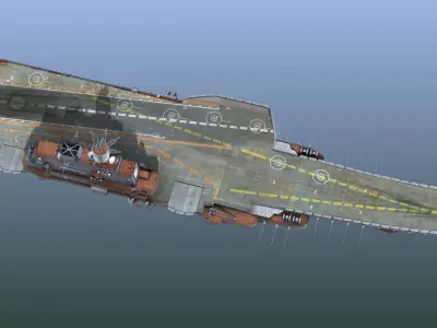 Admiral Kuznetsov Aircraft Carrier 3D model