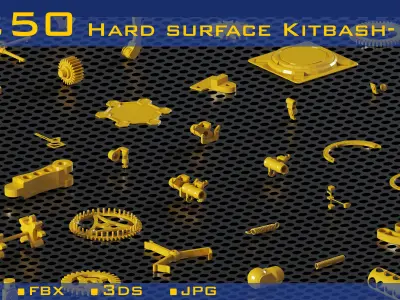 250 Hard surface-kitbash-Vol 01 3D model