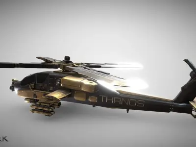 Thanos Chopper 3D model