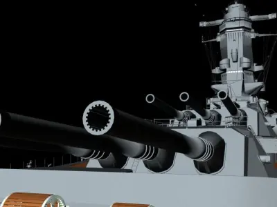 batle shep SenkanYamato 3D model