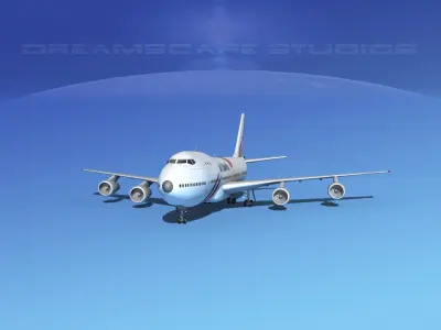 Boeing 747-100 Jumbo Jet Air Liberte 3D model