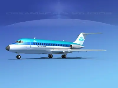 Douglas DC-9-15 KLM 3D model