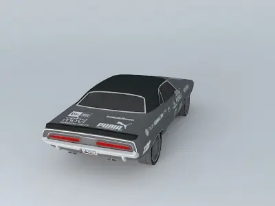Modified Dodge Challenger /T 1971 Gumball 3000. Free 3D model