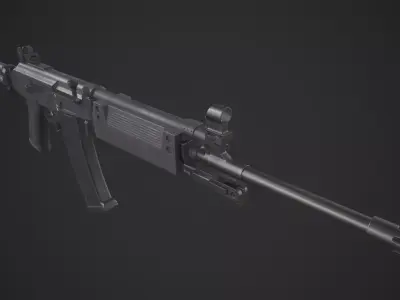 Denel Vektor R4 Low-poly 3D model