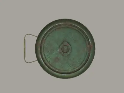 Landmine metal pot Low-poly 3D model