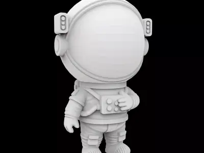 Cartoon Astronaut Figurine 3D Print Model 3D print model purchase