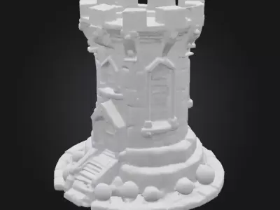  The magic Tower Free low-poly 3D model