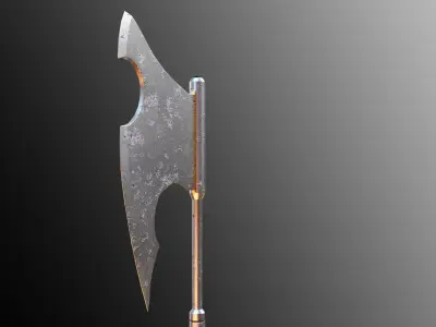 Executioners Axe Low-poly 3D model
