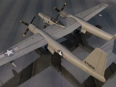 Hughes XF-11 3D model