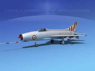 MIG-21 Fishbed V03 3D model