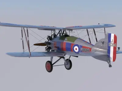 Gloster Gamecock Free 3D model
