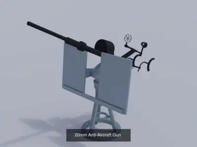 Navy Guns Pack 3D Model Collection