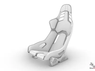  RECARO podium cf 3d model Low-poly 3D model