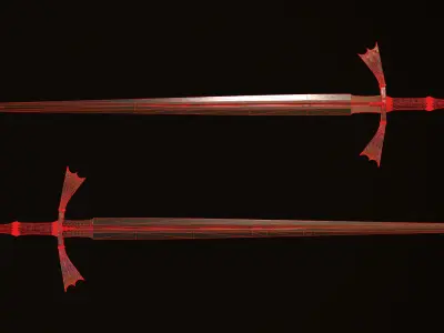 Dark Sister Low-poly 3D model