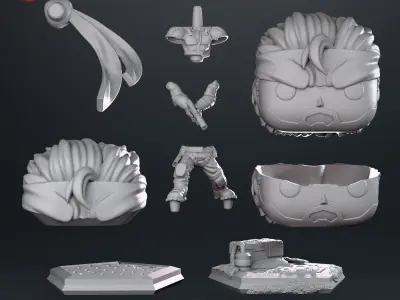 Solid Snake - Funko Figure from Metal Gear Game 3D print model