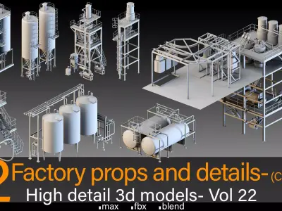 12- Factory props and details- Collection groups- Vol 22 3D model