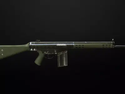 GEWHER 3 - G3 - Model and Textures Low-poly 3D model Low-poly 3D model