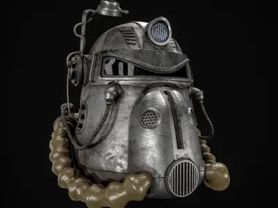 T51 Helmet  Low-poly 3D model