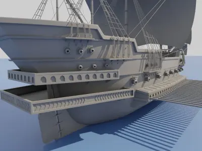 Galleon Ship 3D model