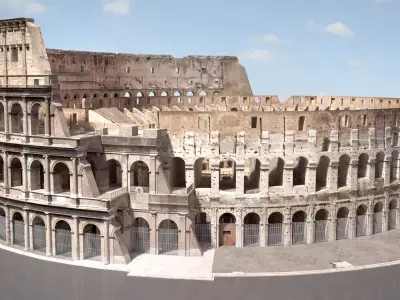 Roman Colosseum Ruins High detail 3D model