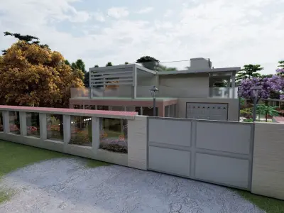 Beautiful forest retreat 3D model