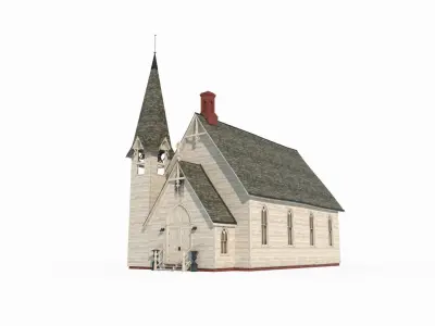 19th century architectural church 3D model