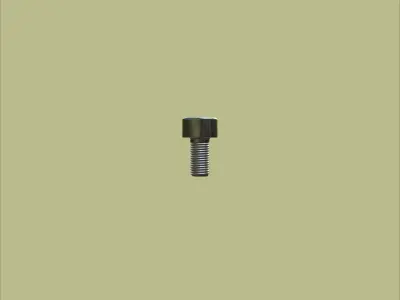 Steel Stained M3 Torx T10 Cap Bolt with PBR 4K 3D model