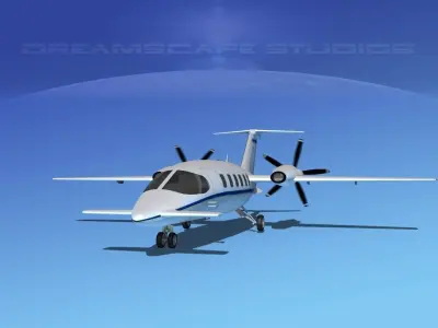 Piaggio Avanti P180 V03 3D model