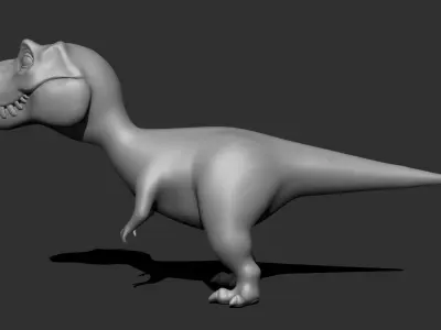 D Rex Free low-poly 3D model