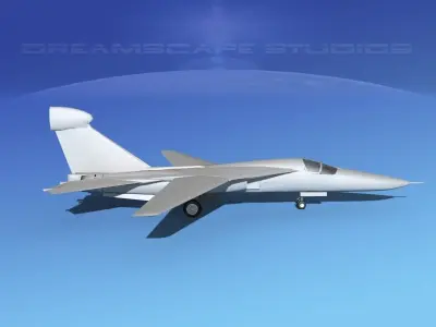 General Dynamics EF-111 Raven VBM 3D model