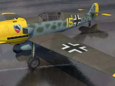 Messerschmitt Bf-109 E-3 Emil 3D model