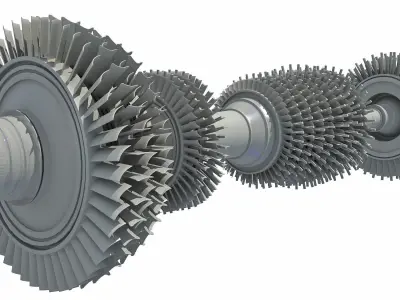 Aircraft Turbine 3D model