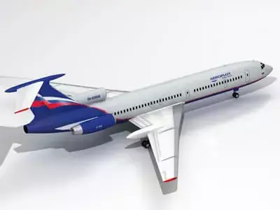 Tu-154 aeroflot 3D model