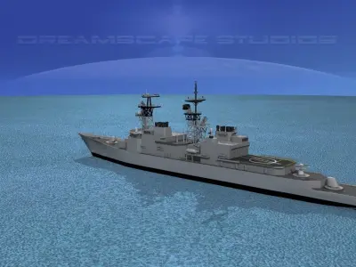 Spruance Class DD976 USS Merrill 3D model