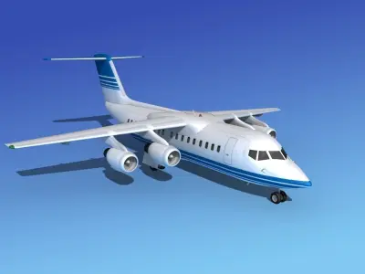 BAe 146-200 Corporate 3 3D model