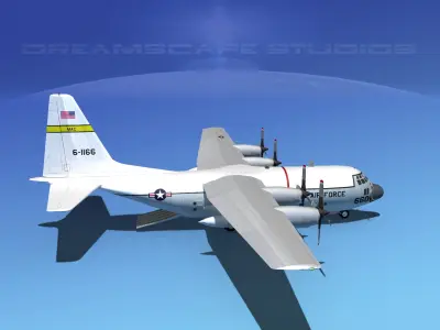 Lockheed C-130 Hercules USAF 2 3D model