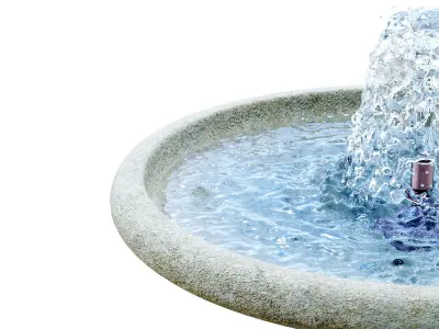 Chelsea Fleur De Lis Round Fountain 3D model