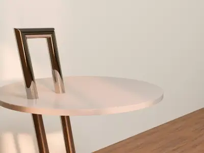 Art Deco style Side Table - Pedestal Table Free 3D model